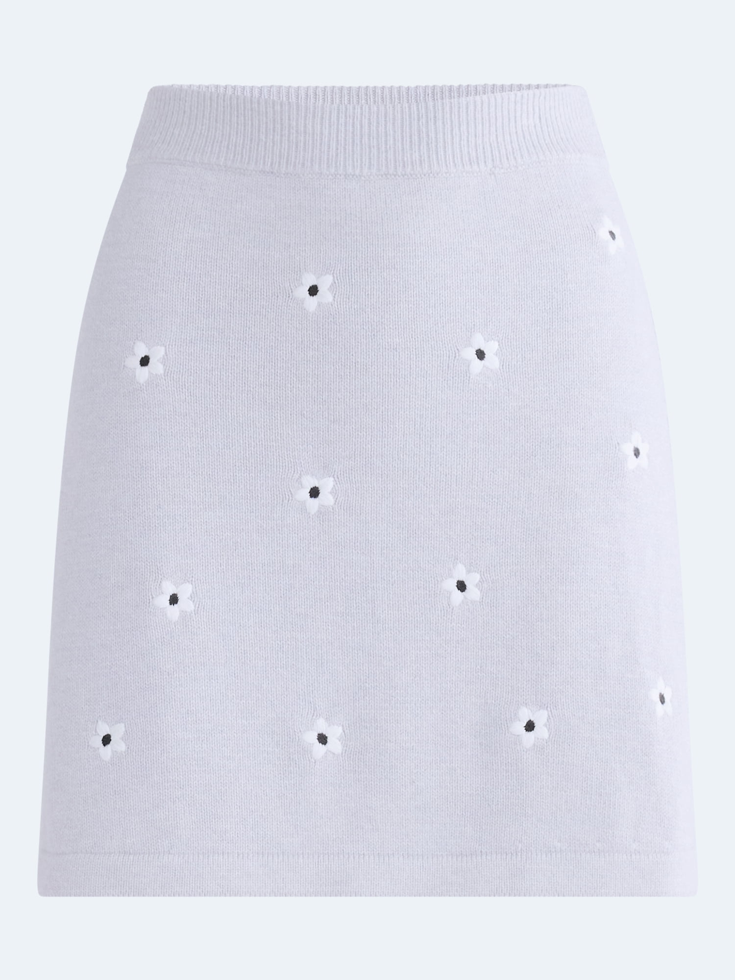 Free Assembly Women's and Women's Plus Embroidered Mini Sweater Skirt, Sizes XS-4X