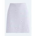 thumbnail image 5 of Free Assembly Women's and Women's Plus Embroidered Mini Sweater Skirt, Sizes XS-4X, 5 of 5