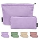 thumbnail image 1 of Bolsa de maquillaje MAGEFY de pana morada para monedero de viaje, 2 unidades, 1 of 9
