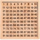 thumbnail image 1 of Tablero de cien matemáticas de madera, contando hasta 100 para jardín de infantes, tablero de números 1-100 para niños pequeños, juguete de conteo para matemáticas, tablero de juego de matemáticas Zhivalor  CZBG-HQ147-2, 1 of 6
