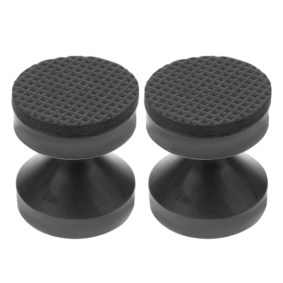 Topbathy 2Pcs Black Bed Frame Stabilizer Headboard Stoppers with Adhesive Design for Home Furniture Anti Shake