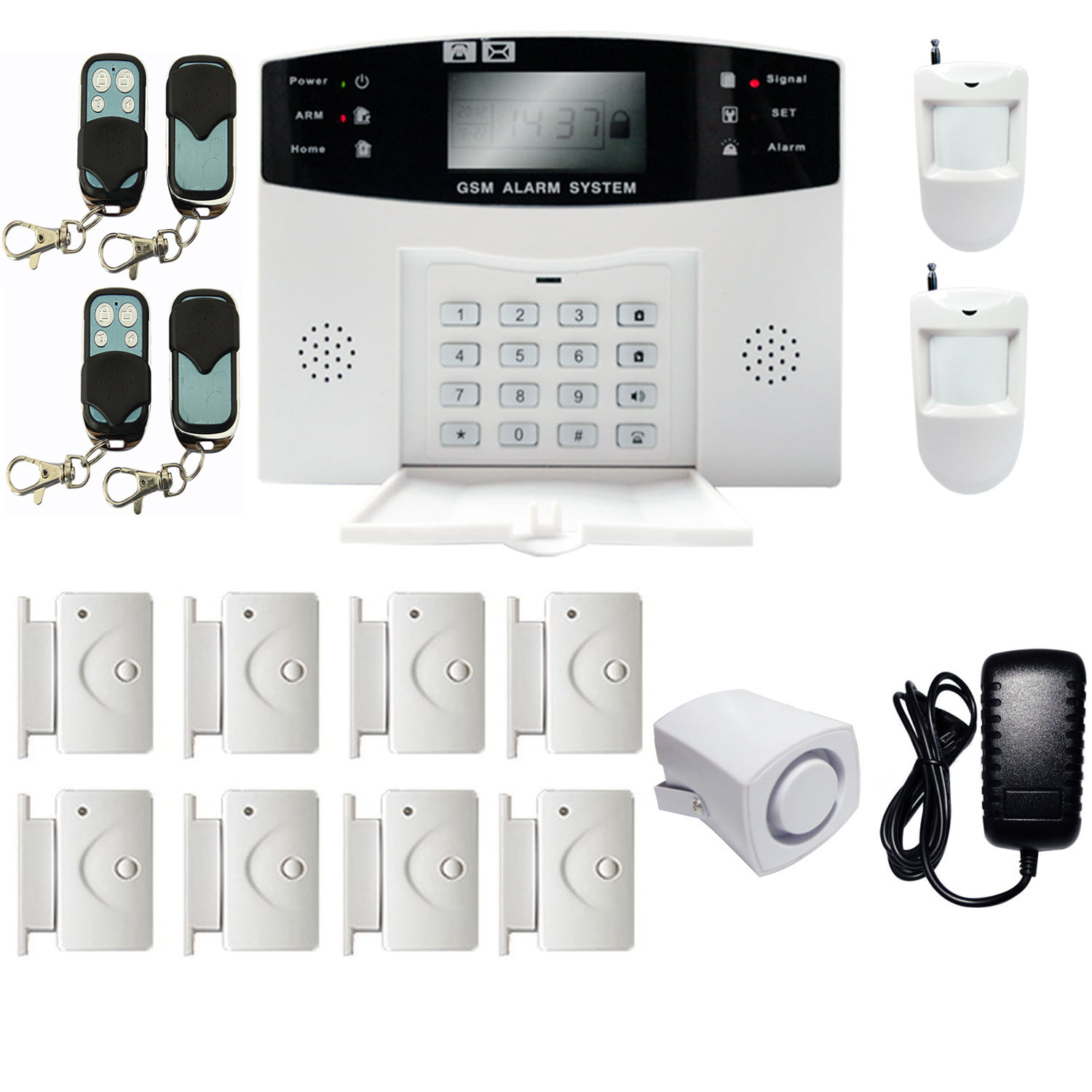 iMeshbean Wireless & Wired GSM Home Security Alarm Burglar Alarm System 108 Zones Auto Dialing