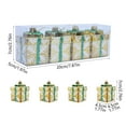 thumbnail image 3 of CuiLiyq Christmas Tree Decorations, Xmas Tree Accessories, Mini Present Box Ornaments, for Trees Window Display Christmas Party Decoration (Gold), 3 of 6