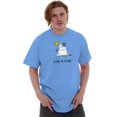 thumbnail image 5 of Ironic Sunny Outside Snowman Melting Men's Graphic T Shirt Tees Brisco Brands L, 5 of 6