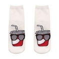 thumbnail image 1 of Womens Mid Length Round Socks Cute Fun Food And Drink Novelty Socks, 1 of 1