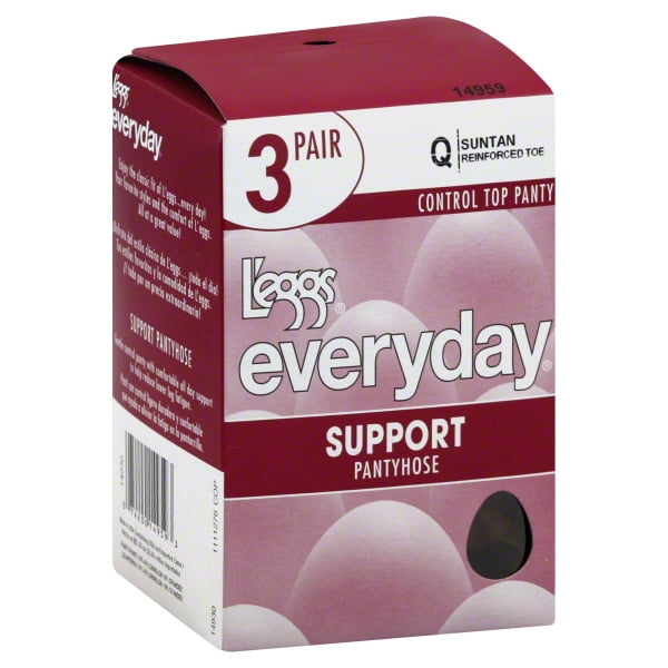 L'eggs Hanes L'eggs Everyday Control Top Pantyhose, 3 Pair Walmart