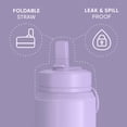 thumbnail image 5 of Hydrapeak 26oz Sport Insulated Water Bottle with Straw or Chug Lid, Leak & Spill Proof, Keeps Drinks Cold for 24 Hours, Hot for 12 Hours, Premium Stainless Steel Water Bottles (26oz, Dlavender), 5 of 9