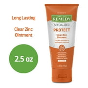 Medline Remedy Specialized Clear Zinc Oxide Ointment, 2.5 oz., Unscented