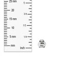 thumbnail image 2 of Direct-Jewelry 14k White Gold Replacement Earring Backs (1 Pair), 2 of 3