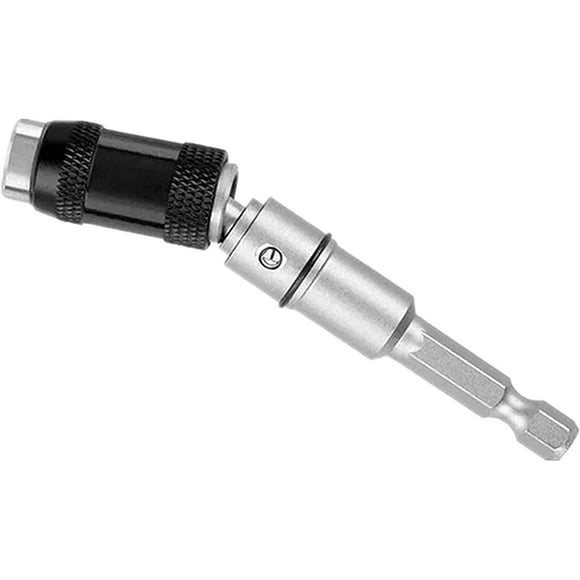Magnetic Pivot Drill Bit Holder 1/4″ - 20° Bendable Magnetic Drill Extender for Tight Spaces or Corners[Hēisè]