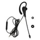 thumbnail image 1 of Auriculares monoaurales ligeros con micrófono y cancelación de ruido con cable para un solo oído, para centro de llamadas y oficina, 3,5 mm, 1 of 12