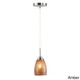 thumbnail image 3 of Woodbridge Lighting Venezia 5-Light Glass Cluster Pendant in Nickel/Mosaic Amber, 3 of 5