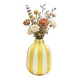 thumbnail image 5 of Ceramic Striped Vase, Hand-Painted Modern Nordic Boho Vase Small Decorative Flower Container for Table Kitchen Indoor Room Centerpiece, 5 of 7