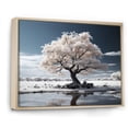 thumbnail image 2 of Designart "White Tree Arboretum horizon I" Landscape Trees Floater Framed Canvas Print, 2 of 7