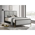 thumbnail image 2 of Arini Upholstered Queen Panel Bed Black and Grey, 2 of 10