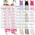 thumbnail image 3 of NAISIBABY Girls Sweatpants, with Pockets Wide Leg Dstring Kids Baggy Lightweight Casual Pants Hot Pink Size 12, 3 of 6