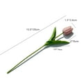 thumbnail image 2 of Tulipanes artificiales Mandy's de poliuretano sintético de color rosa claro, 20 tallos, 34 cm, 2 of 9