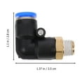 thumbnail image 2 of IFANLANDOR 12Pcs Pneumatic Quick Connector Air Pipe Connectors Non Leaking Black, 2 of 8