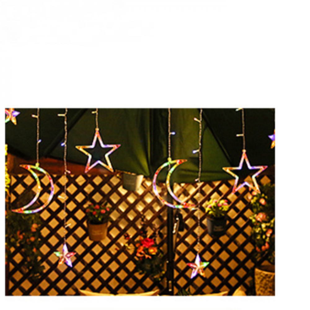 Outdoor Indoor Star Light, Solar Christmas Light, With Remote Control