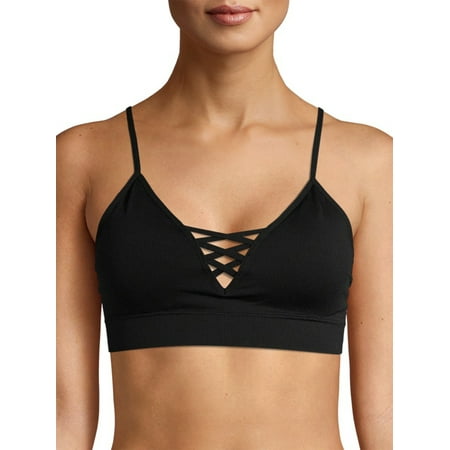 

No Boundaries Junios Seamless Pullover Strappy Front Bralette