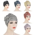 thumbnail image 4 of 6 Colors Women Turban, Fashion Elastic Bow Headwrap Cap for Daily Wear 1Pc, 4 of 8