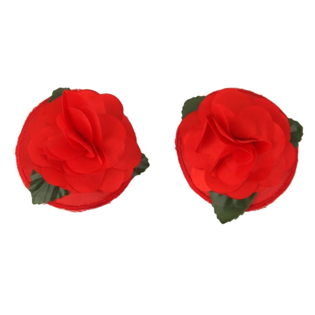 Señoras Forma De La Cubierta Del Pezón Desechables Redondo Rojo Navidad RNC-135 Rosa SM SunniMix Red de Navidad