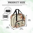 thumbnail image 6 of ZIATUBLE Hummingbird Flower Carrying Travel Storage Universal Sewing Machine Supplies Organizer with Zipper Organizer Bag with 4 Bottom Rubber Pads to Prevent Scraping Decor Accessories, 6 of 7