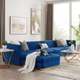 thumbnail image 3 of Modway Sanguine Channel Tufted Performance Velvet 5-Piece Modular Sectional Sofa, Multiple Colors, 3 of 6