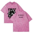 thumbnail image 4 of Stray Kids Merch Cotton Vintage Wash Tee Shirt Crewneck Short Sleeved Graphic t Shirts Style6, 4 of 8