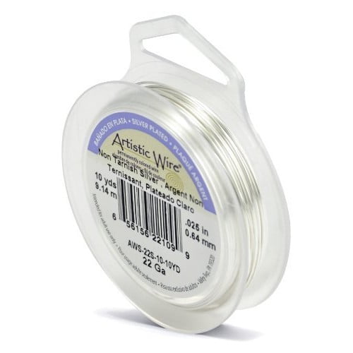 Artistic Wire 22-Gauge Tarnish Resistant Silver Wire, 10-Yard