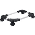 thumbnail image 1 of Liitrton Mobile CPU Stand Adjustable Computer Tower Stand with 4 Caster Wheels Fits Most PC (Black), 1 of 7