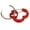 Red, variant on Rubit! Heart Shaped Dog Tag Clip Purple Medium