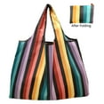 thumbnail image 3 of 2 Pcs Reusable Grocery Bag, Large Washable Foldable Eco Friendly Nylon Heavy Duty Fits in Pocket Shopping Tote Bag, 3 of 4
