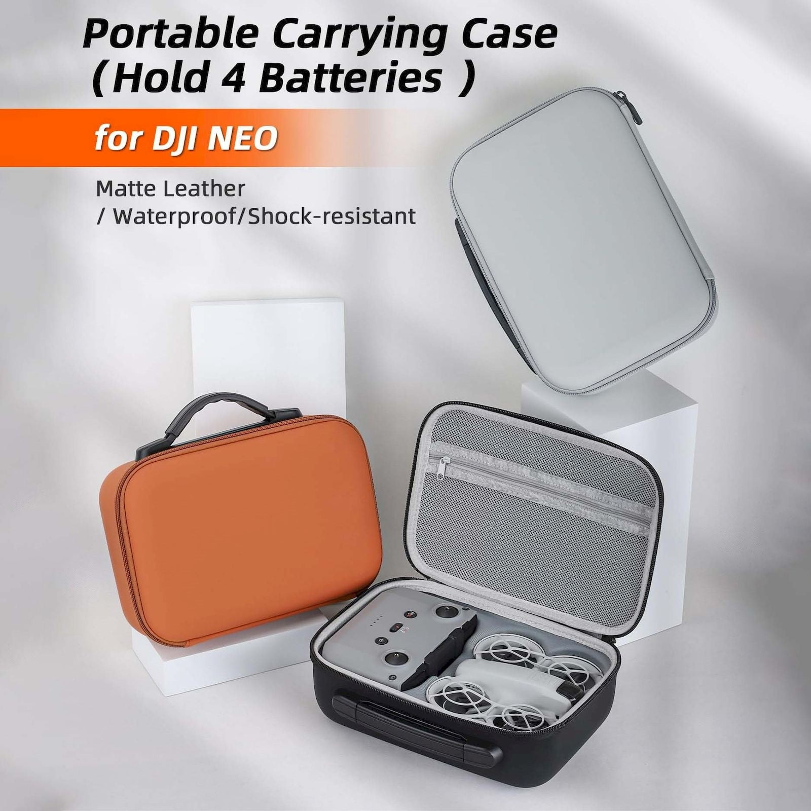 BNNG Clearance Durable DJI Storage Bag Handheld Flight Camera Set Portable Protective Box Perforable Travel Storage Bag for DJI Drone Accessories Toy Storage Organizer