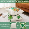 thumbnail image 3 of St Patricks Day Gnome Throw Pillow Covers 18x18 Set of 2 Green Lucky Shamrock Pillow Covers Saint Patricks Day Gnome Decor for Home Couch and Sofa, 3 of 6