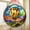 Colorful, variant on Hot air Balloon Flying Over a City Skyline Suncatcher Indoor/Outdoor Stained Glass Window Hanging Handmade Suncatchers Decoration for Home Garden Christmas Party Wedding Housewarming Gi