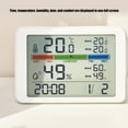 thumbnail image 3 of Indoor Temperature and Humidity Magnetic Digital Clock with High Precisions Monitor Large Easy To Read LCD Display, 3 of 20