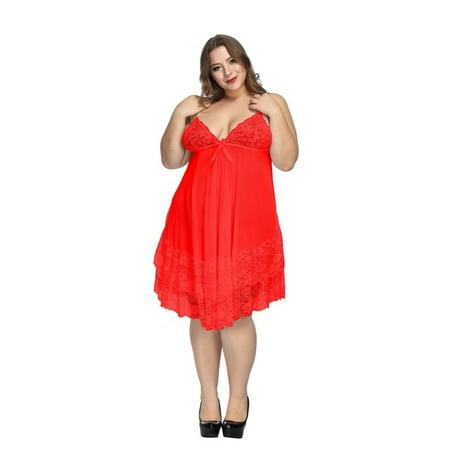 YCNYCHCHY M~6XL Sexy Dress Lace Sleep Wear Night Gown Lingerie Ladies Spaghetti Strap Sleepwear womens clothing erotic sling