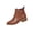 Brown, variant on Boots for Women Ankle Booties Women's Versatile Plus-Size Round Toe Comfortable Mid-Heel Ankle Boots for Women