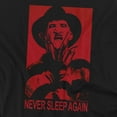 thumbnail image 2 of Nightmare On Elm Street Never Sleep Again Women's T Shirt (Medium) Black, 2 of 6
