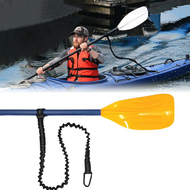 Boc Paddle Leash Adjustable Wear-resistant Fixed Accessories Elastic Safety Fishing  Rod Lanyard for Kayak 