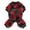 Red, variant on WBQ Dog Fuzzy Pajamas, Pattern Print Velvet Dog Winter Clothes for Small Dogs Boy&Girl, Pet Soft Pajamas Jumpsuit, Cat Apparel