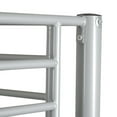 thumbnail image 3 of Metal Bunk Bed Twin Over Twin with Ladder, Heavy Duty Sturdy Bunk Bed with Safety Guard Rails, Noise Free, No Boxing Spring Needed, Gray, 3 of 7