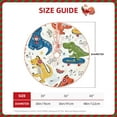 thumbnail image 4 of Bingfone Christmas Tree Skirt Mat Christmas Decoration Interior 36"-Dinosaur Listening To Music, 4 of 8