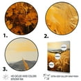thumbnail image 3 of Designart "Countryside Wheat landscape Of Gold I" Landscape & Nature Floater Framed Canvas Print, 3 of 7