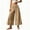 *Khaki, variant on VBVC Women's Tie Waist Wide Leg Culottes , Loose Flowy Palazzo Pants For Women , Ladies' Summer Casual Beach Trousers with Pockets, Army Green , S-2XL