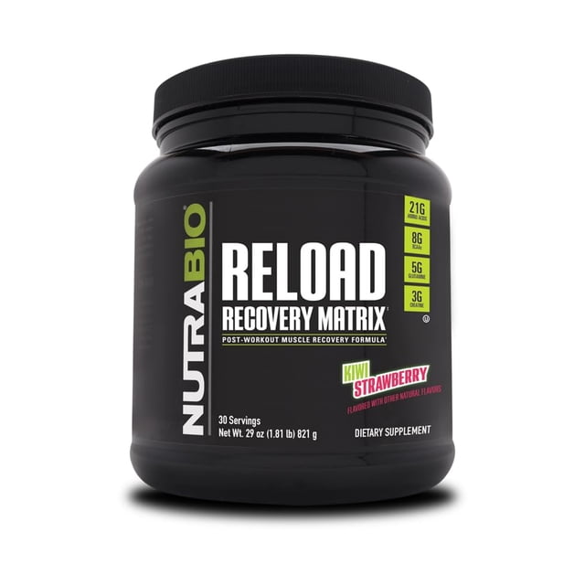 Suplemento para después del entrenamiento NutraBio Reload 30 porciones