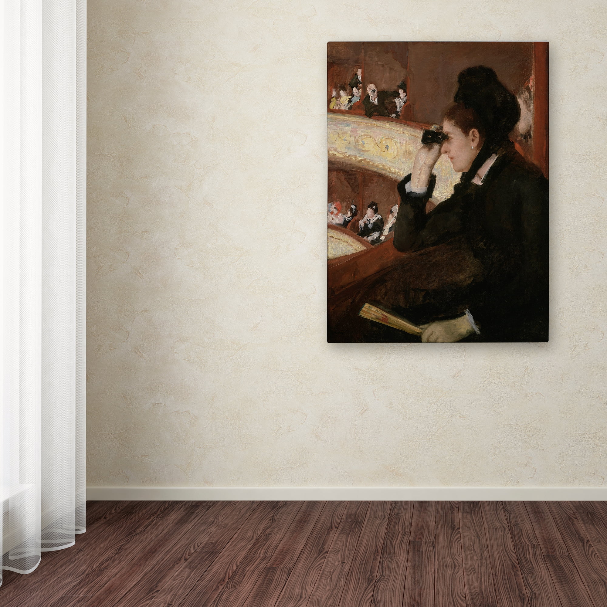 Cassatt 'In The Loge' Canvas Art