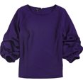 thumbnail image 1 of Alfani Blusa de manga globo para mujer, color blanco roto, grande Alfani Pull-over, 1 of 1