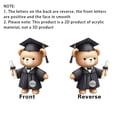 thumbnail image 4 of Sktrjpolfis Graduation Bear Pendant, 2D Flat Acrylic Ornament for Car Key & Graduation Gift, 4 of 4